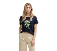 TOM TAILOR 1045534 T-Shirt, 10876-True Navy Blue, XL Donna