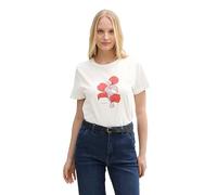TOM TAILOR 1045534 T-Shirt, 12099-Off White 3, XL Donna