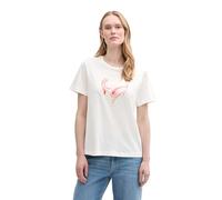 TOM TAILOR 1045534 T-Shirt, 15221-Bianco Sporco, M Donna