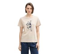TOM TAILOR 1045534 T-Shirt, 21650-Summer Beige, M Donna