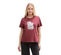 TOM TAILOR Maglietta menta / borgogna / bianco Donna TOM TAILOR M menta / borgogna / bianco