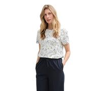 TOM TAILOR 1045534 T-Shirt, 37368-multicolor White DOT Structure, S Donna