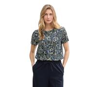 TOM TAILOR 1045534 T-Shirt, 37369 - Multicolore Navy DOT Structure, S Donna
