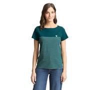 TOM TAILOR 1045544 T-Shirt, 12818-Deep Meadow Green, L Donna