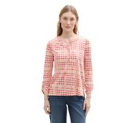 TOM TAILOR 1045558 T-Shirt, 37125-berry Red Check Design, L Donna