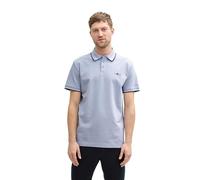 Tom Tailor Print Short Sleeve Polo Blu M Uomo