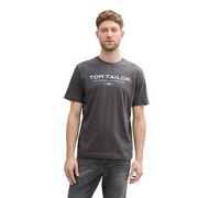 TOM TAILOR 1045773 T-Shirt, 10899-Tarmac Grey, M Uomo
