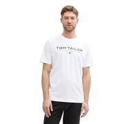TOM TAILOR 1045773 T-Shirt, 20000-White, S Uomo