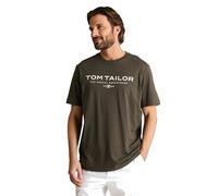 TOM TAILOR 1045773 T-Shirt, 26543-Deep Leaf Green, XXL Uomo