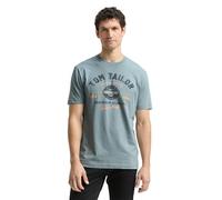 TOM TAILOR 1045773 T-Shirt, 27475 - Grey Mint, M Uomo