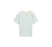 TOM TAILOR 1046034 T-Shirt, 37761-turquoise White Stripe, 176 Bambini e Ragazzi