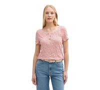 TOM TAILOR 1046403 T-Shirt, 38004-Red Tile Minimal, XS Donna