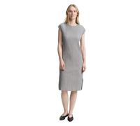 TOM TAILOR 1046470 Vestito, 38001-deep Black Offwhite Structure, 34 Donna