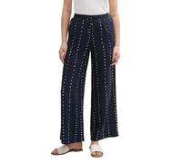 TOM TAILOR 1046503 Pantaloni Larghi, 38063-Navy DOT Print, 36W x 30L Donna