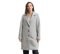 TOM TAILOR 1046603 Cappotto, 21373-Medium Silver Grey Melange, M Donna