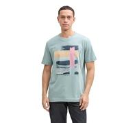 TOM TAILOR 1046786 T-Shirt, 28129-Light Ice Blue, M Uomo
