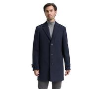 TOM TAILOR 1046987 Cappotto di Lana, 32530-Blue Small Herringbone, 3XL Uomo