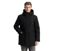 TOM TAILOR 1047040 Parka, 29999-Black, S Uomo