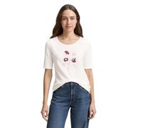TOM TAILOR 1047062 T-Shirt, 10332-Off White, L Donna