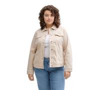 TOM TAILOR 1047201 Giacca di Jeans, 29517-sand Stone Beige, 46 Donna