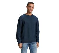 TOM TAILOR 1047570 Pullover, 38772-Real Teal Navy Twotone, L Uomo