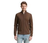 TOM TAILOR 1047571 Maglione Cardigan, 38678-Dark Taupe Melange, L Uomo