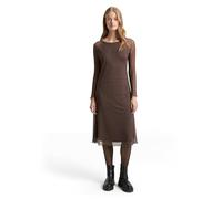 TOM TAILOR 1047624 Vestito, 38420-Brown Black Dotted Print, XXL Donna