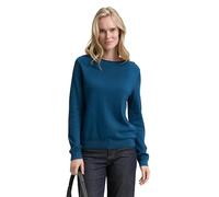 TOM TAILOR 1047697 Pullover, 13183-Dark Petrol, XS Donna