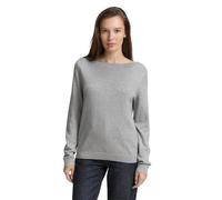 TOM TAILOR 1047697 Pullover, 21373-Medium Silver Grey Melange, M Donna