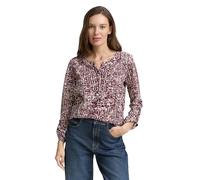 TOM TAILOR 1047729 T-Shirt, 38403-Dark Red Abstract DOT Design, L Donna