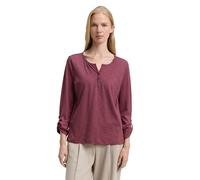 TOM TAILOR 1047729 T-Shirt, 38733-berry Bordeaux Vichy Print, L Donna