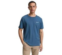 TOM TAILOR 1047774 T-Shirt, 38224-Real Teal Blue, L Uomo