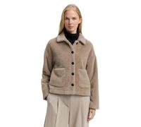 TOM TAILOR Giacca da Donna con Tasche Applicate, 32208 - Soft Taupe Grey, L