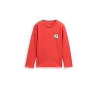 TOM TAILOR 1048528 Maglietta a Maniche Lunghe per Bambini e Ragazzi, 38337-Soft Red, 116/122