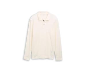 TOM TAILOR 1048600 Polo da Uomo, 10348-Gardenia White