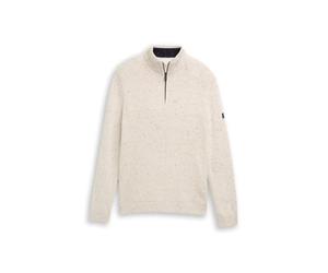 TOM TAILOR 1048713 Pullover, 36943-offwhite Melange Multi neps, XXL Uomo