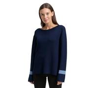 TOM TAILOR 1049123 Pullover, 39169-blue Mini Argyle, L Donna