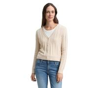TOM TAILOR 1049130 Cardigan, 36844-Sand Stone Beige Melange, M Donna