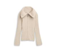 TOM TAILOR 1049135 Cardigan, 36844-Sand Stone Beige Melange, XXL Donna