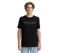 TOM TAILOR 1049271 T-Shirt, 29999-Black, L Uomo