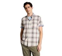 TOM TAILOR 1049591 Camicia, 39682-Bianco a Quadri Multicolore, XXL Uomo