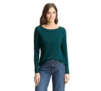 TOM TAILOR 1050419 Maglietta a Maniche Lunghe, 12818-Deep Meadow Green, XXL Donna