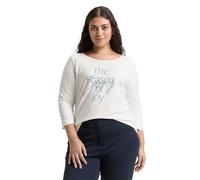 TOM TAILOR 1050736 Maglietta da Donna Plus Size, 10320-Soft Clear White, 48