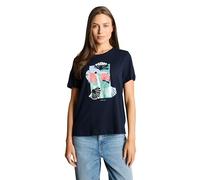 TOM TAILOR 1051799 T-Shirt, 10668-Sky Captain Blue, L Donna
