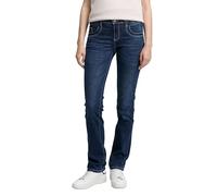 TOM TAILOR 202212 Alexa Straight, Jeans Donna, 10282 - Dark Stone Wash Denim, 33W / 32L