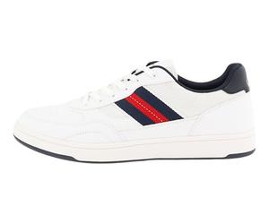 TOM TAILOR 5380280004, Scarpe da Ginnastica Uomo, Bianco Blu Marino, 42 EU
