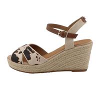 TOM TAILOR 5390010039, Sandali Donna, Beige Multi, 36 EU