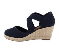 TOM TAILOR 5390090020, Sandali con Zeppa Donna, Blu Navy, 43 EU