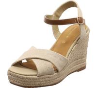 TOM TAILOR 5390900013, Sandali con Zeppa Donna, Beige, 40 EU