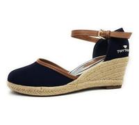 TOM TAILOR 5390903, Sandali con Zeppa Donna, Blu Navy, 38 EU